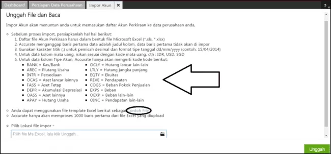 Impor Data Akun Accurate Online 2