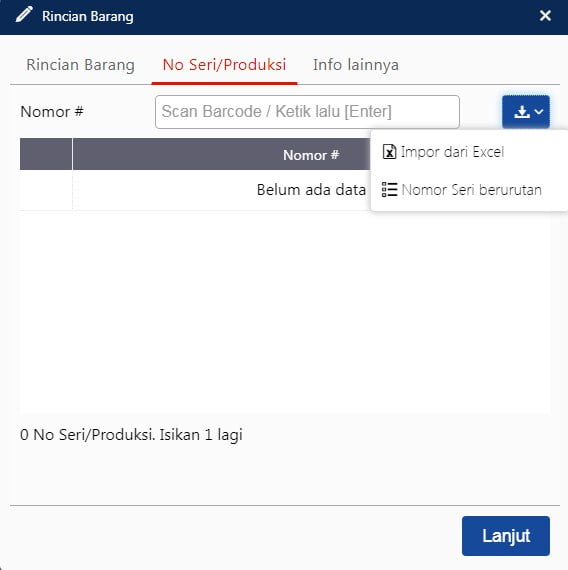 Membuat Pengisian Nomor Seri 5