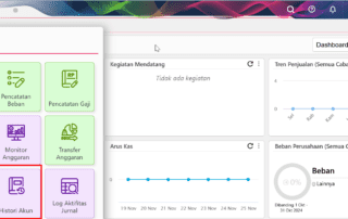 Melihat Histori akun accurate online