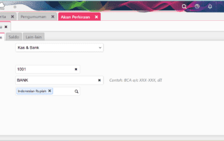 membuat akun perkiraan menjadi induk